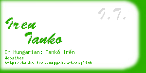 iren tanko business card